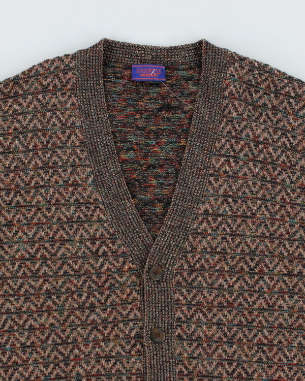 Vintage 90s Example by Missoni Wool Blend Chunky Cardigan - L