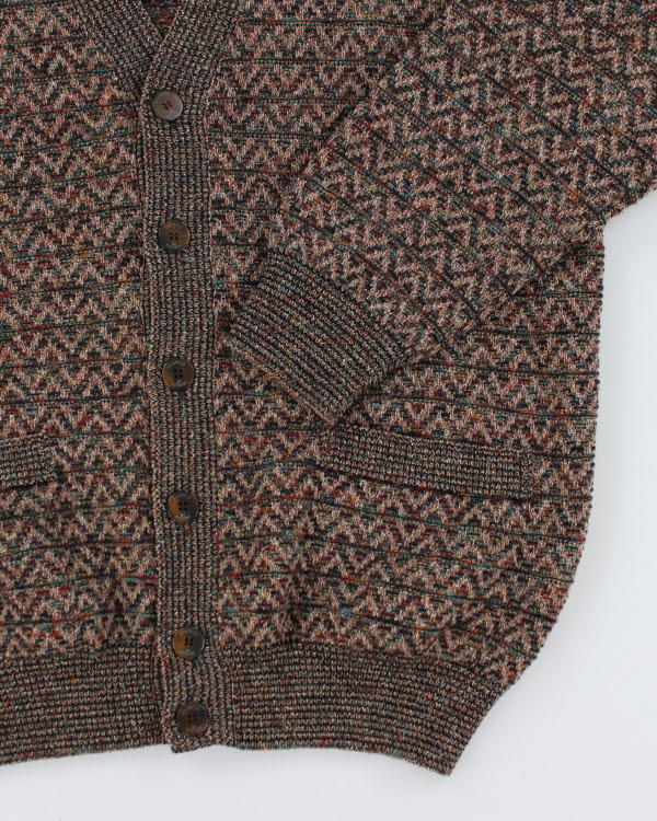 Vintage 90s Example by Missoni Wool Blend Chunky Cardigan - L