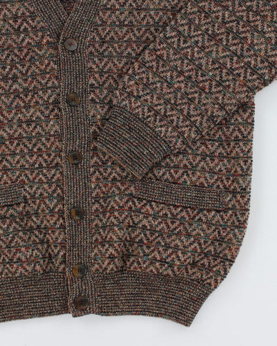 Vintage 90s Example by Missoni Wool Blend Chunky Cardigan - L