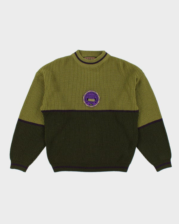 Vintage 90s Point Zero Green Jumper - M