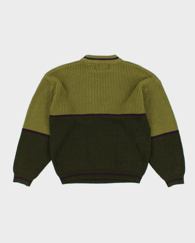 Vintage 90s Point Zero Green Jumper - M