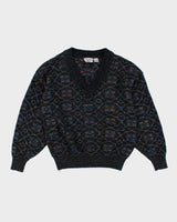 Vintage 80s/90s Nino Foriero V-Neck Knit Jumper - M