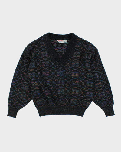 Vintage 80s/90s Nino Foriero V-Neck Knit Jumper - M