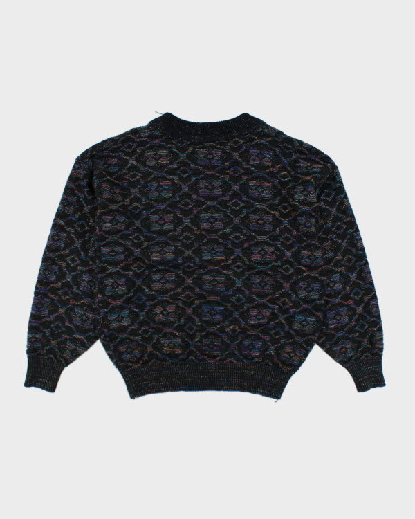 Vintage 80s/90s Nino Foriero V-Neck Knit Jumper - M