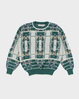 Vintage 90s Van Heusen Abstract Knit - M