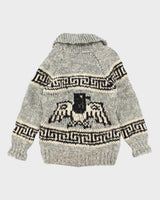 Vintage 80's Heavyweight Cowichan Zip Up Cardigan - L