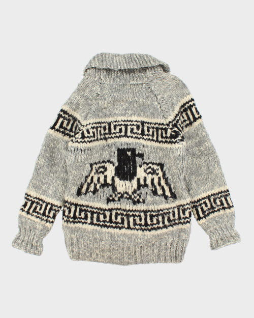 Vintage 80's Heavyweight Cowichan Zip Up Cardigan - L