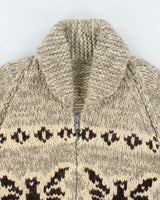 Vintage 90's Heavyweight Cowichan Zip Up Cardigan - M