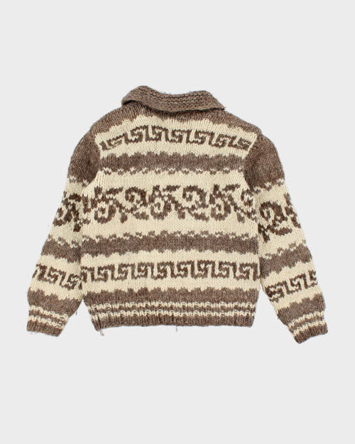 Vintage 80's Heavyweight Cowichan Zip Up Cardigan - S