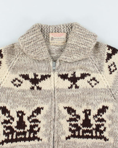 Vintage 70's Heavyweight Cowichan Zip Up Cardigan - M