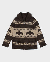 Vintage 80's Heavyweight Cowichan Zip Up Cardigan - L