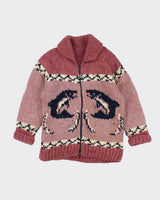 Vintage 80's Heavyweight Cowichan Zip Up Cardigan - L