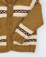 Vintage 80's Heavyweight Cowichan Zip Up Cardigan - L