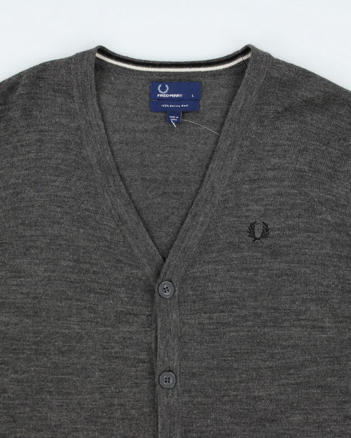Fred Perry Merino Wool Cardigan - L