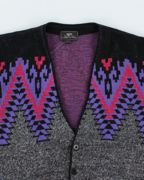 Vintage Sear Knit Cardigan - L
