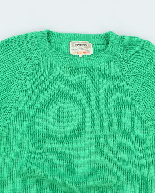 Vintage 90's Eye Poppers Block Colour Knit Jumper - S