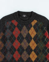 Vintage St Michael Wool Argyle Jumper - S