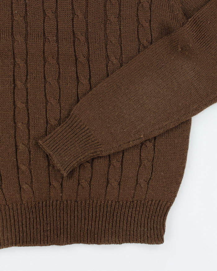 Vintage Beacon Aran Knit Jumper - L