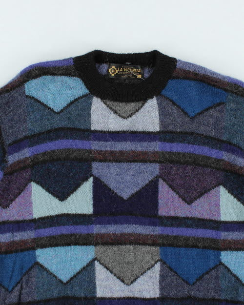 Vintage 90's La Vicunita Alpaca Wool Knit Jumper - L