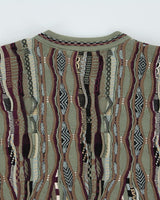Vintage 90's Tundra Patterned Knit Jumper - M