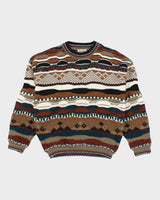 Vintage 90's Tossani Patterned Knit Jumper - L