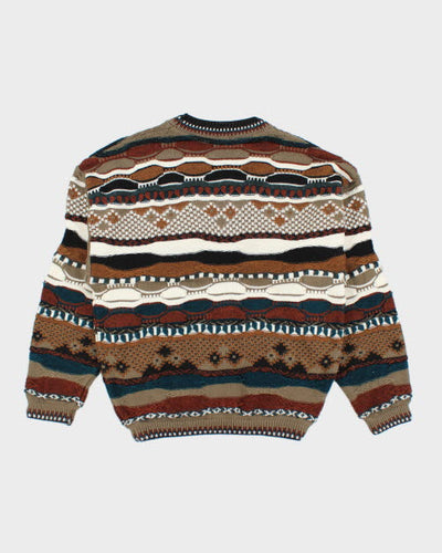 Vintage 90's Tossani Patterned Knit Jumper - L