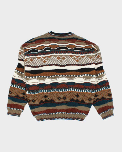 Vintage 90's Tossani Patterned Knit Jumper - L