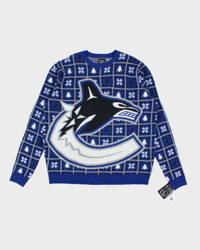 Deadstock NHL Cunucks Christmas Jumper - L
