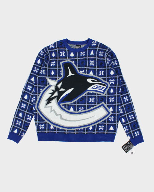 Deadstock NHL Cunucks Christmas Jumper - L