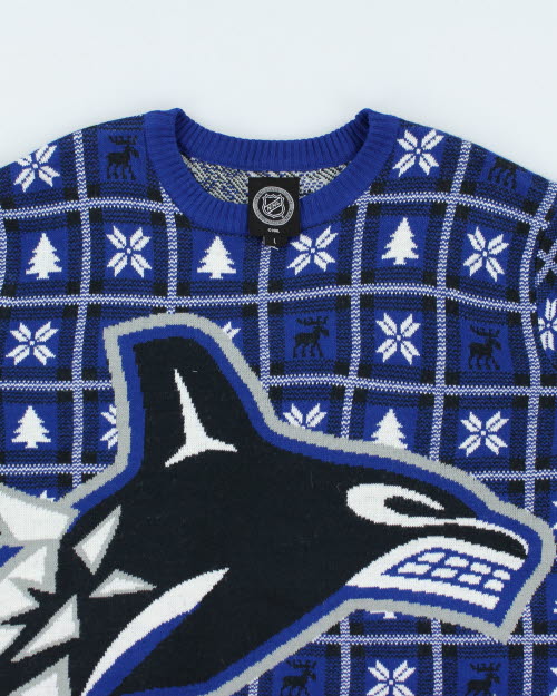 Deadstock NHL Cunucks Christmas Jumper - L