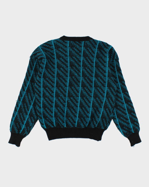 Vintage 90's Britches Patterned Wool Knit Jumper - L