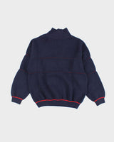 Vintage 80's Jaction Pure Wool Roll Neck Knit Jumper - L