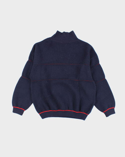 Vintage 80's Jaction Pure Wool Roll Neck Knit Jumper - L