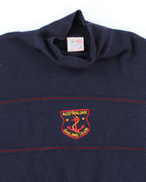 Vintage 80's Jaction Pure Wool Roll Neck Knit Jumper - L