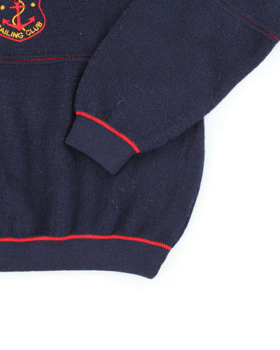 Vintage 80's Jaction Pure Wool Roll Neck Knit Jumper - L