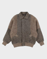 Vintage 80's T&amp;T Chunky Zip Up Cardigan - L