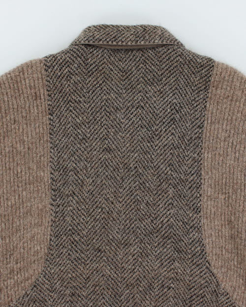 Vintage 80's T&T Chunky Zip Up Cardigan - L
