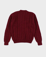 Vintage 90's Gant Cable Hand Knitted Chunky Cardigan - M