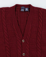 Vintage 90's Gant Cable Hand Knitted Chunky Cardigan - M