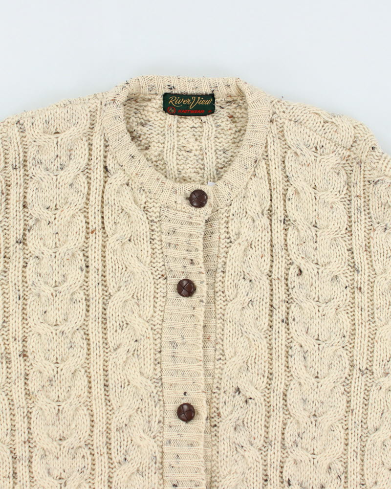 Vintage River View Wool Cardigan - XL
