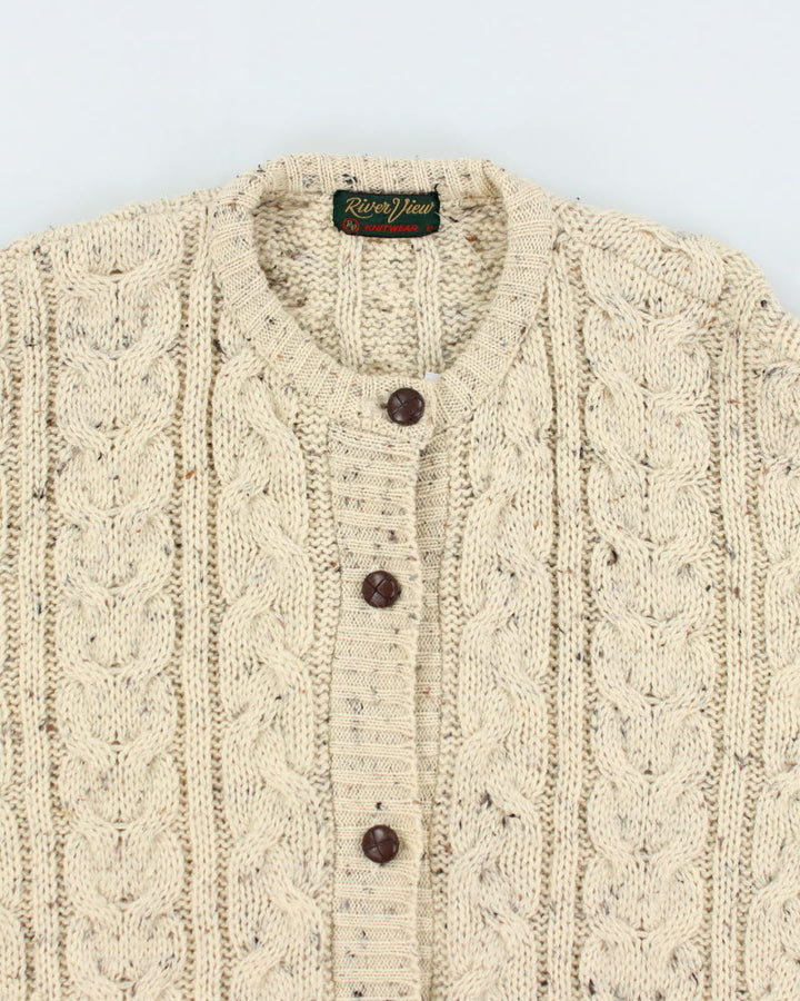 Vintage River View Wool Cardigan - XL
