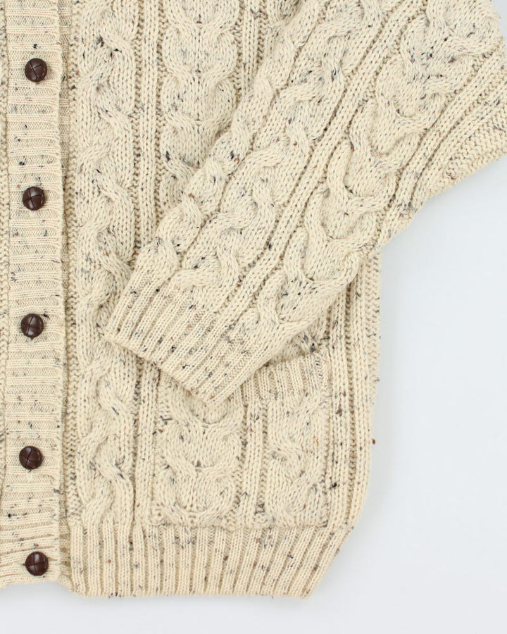 Vintage River View Wool Cardigan - XL