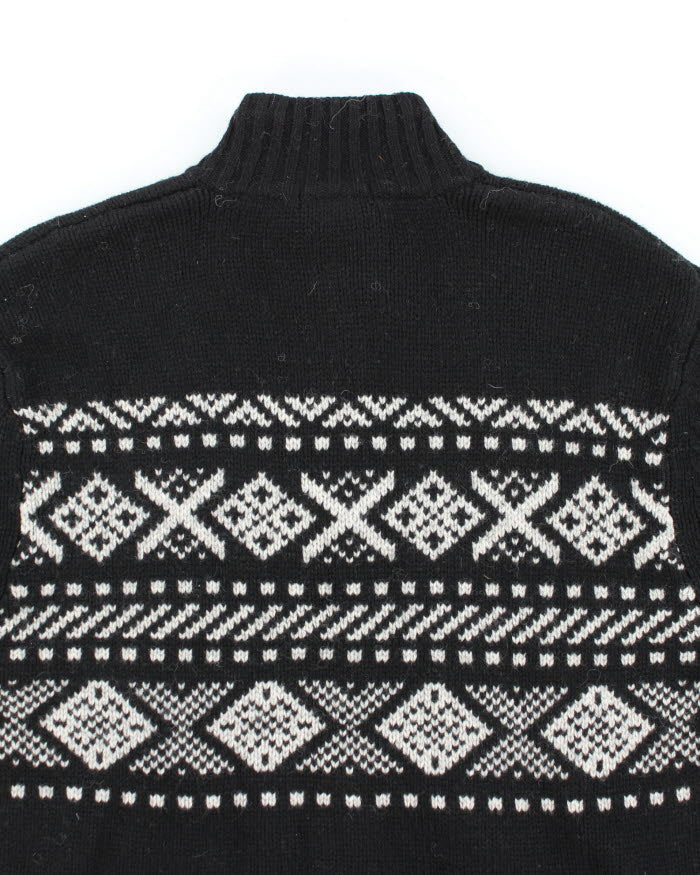 Eddie Bauer Lambswool Quarter-zip Jumper - L