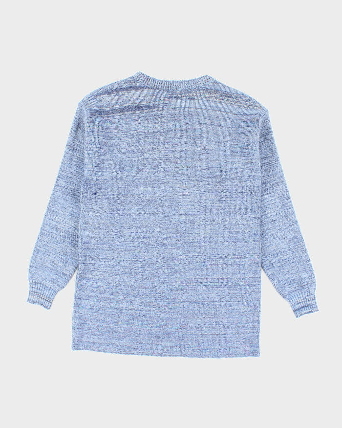 Pollen Blue Wool Blend Knit Jumper - M