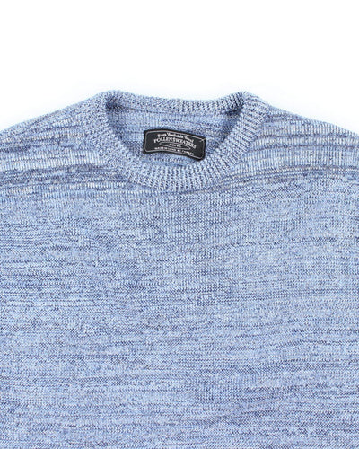 Pollen Blue Wool Blend Knit Jumper - M