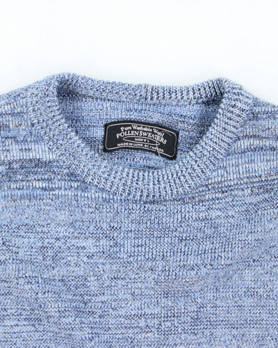 Pollen Blue Wool Blend Knit Jumper - M