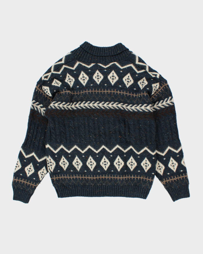 Vintage Wool & Silk Blend Knit Jumper - XL