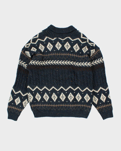 Vintage Wool & Silk Blend Knit Jumper - XL