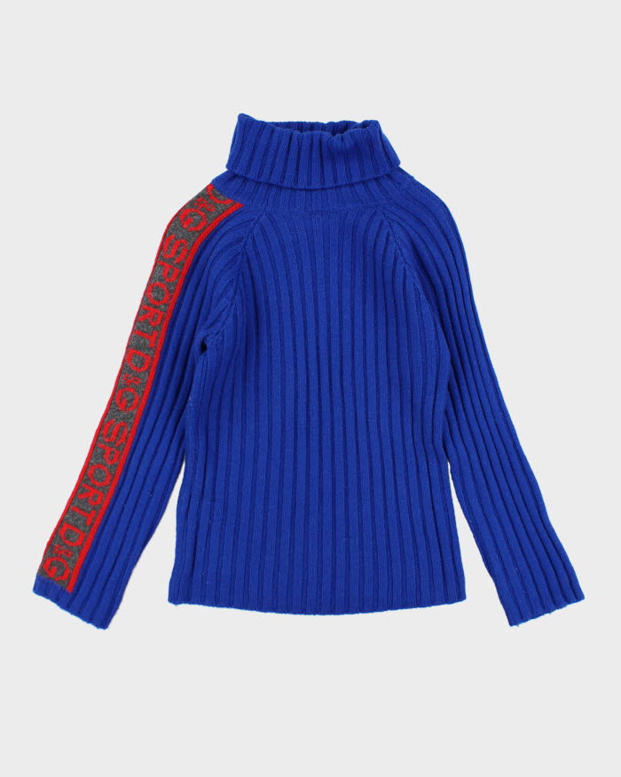 Vintage Y2K Dolce &amp; Gabbana Roll Neck Knitted Jumper - S