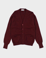 Vintage 80's Pure Wool Button Up Cardigan - M